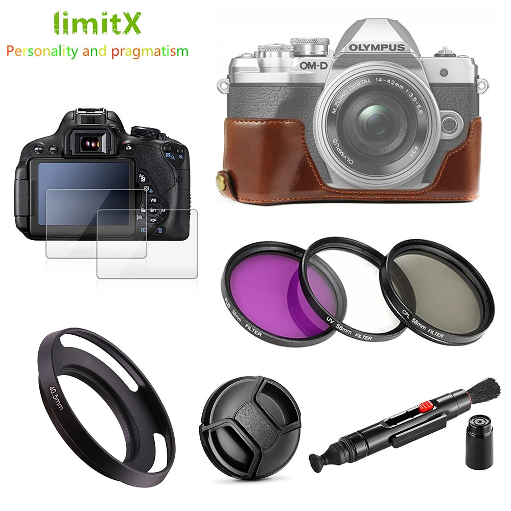 Wegenbouwproces Kindercentrum in beroep gaan Olympus Omd Em10 Mark Ii Case | Pu Leather Camera Case Filter - Half Body  Pu Leather - Aliexpress