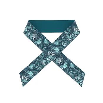 

ELENI&ANNIE 34" Luxury Brand Long New Skinny Scarf Brand Silk For Women Handle Bag Scarves Ribbons