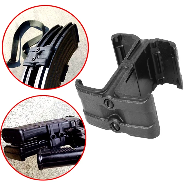 

Nylon Clip AR15 Rifle Gun Dual Magazine Coupler Link Magazine Speed Loader Airsoft Parallel Connector M4 MAG595 Accessories