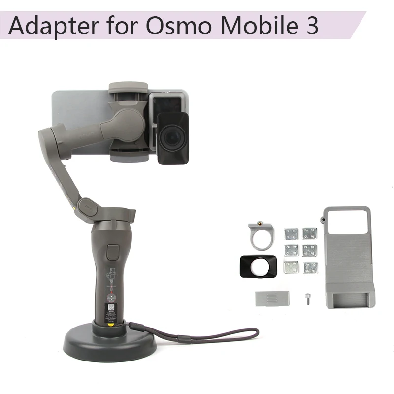 

1 Set Connector Adapter Mount Plate for Osmo Mobile 3 for GoPro Hero 7 6 5 for OSMO Action Handheld Gimbal Camera Accessories