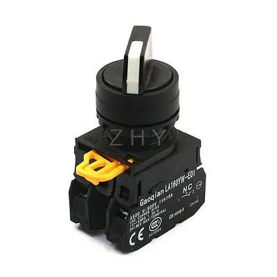 10A 600VAC 2 Селекторное положение самоблокирующийся NO+ NC DPST поворотный переключатель