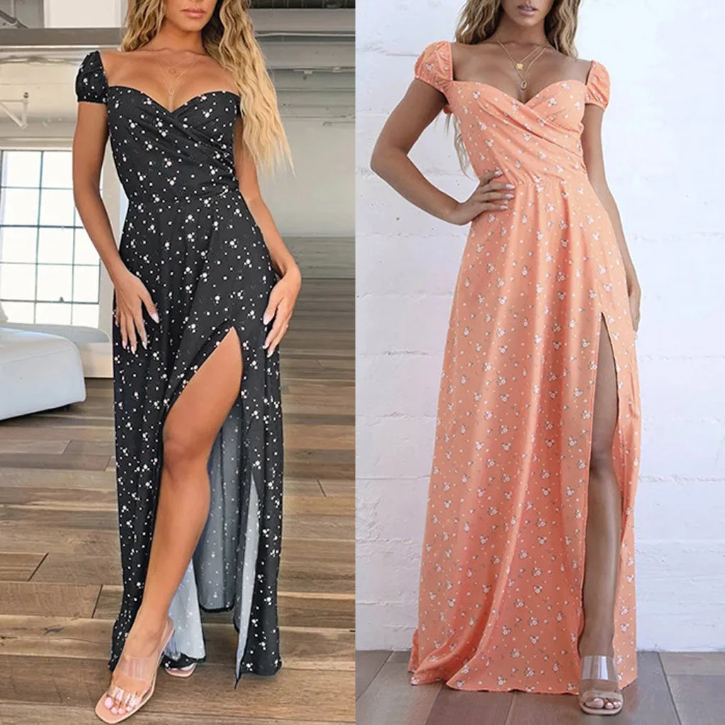 Vestidos robe, женское осенне-зимнее платье, сексуальные длинные платья с принтом, вечернее платье, элегантное платье размера плюс