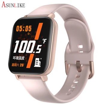 

2020 Men Women Smart Watch 1.4inch Full Touch Screen Temperature Smartwatch Fitness Tracker Heart Rate Monitor IP67 Waterproof