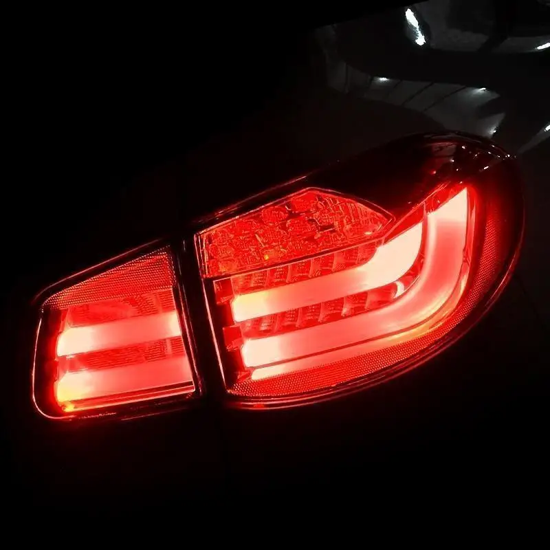 MODEL I Запчасти для стайлинга дневных ходовых огней авто Drl Led Cob внешний аксессуар фары Задние Автомобильные фары в сборе 10 для Volkswagen Tiguan - Цвет: MODEL I