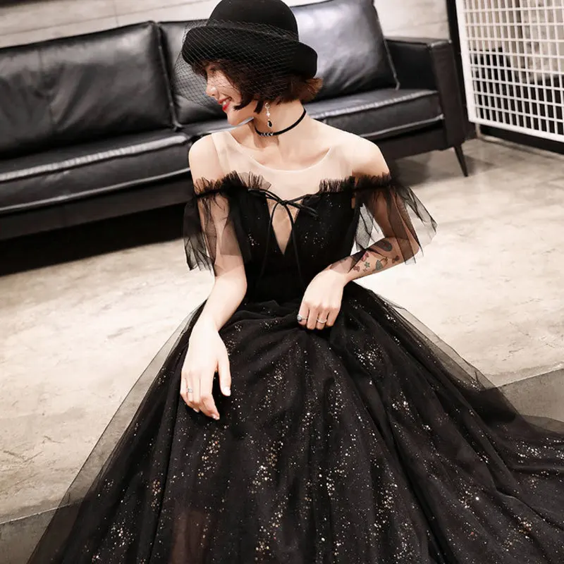 

Robe De Cocktail Courte Gengli Party Evening Dress Female 2020 New Celebrity Noble Elegant Annual Meeting Host Medium Length