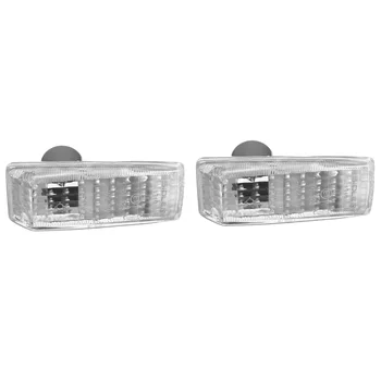 

2x Car Side Marker Light Cover Indicator Repeater Light Lamp Lens Cover For Trim For Mercedes For Benz W124 R129 W140 W202 W201
