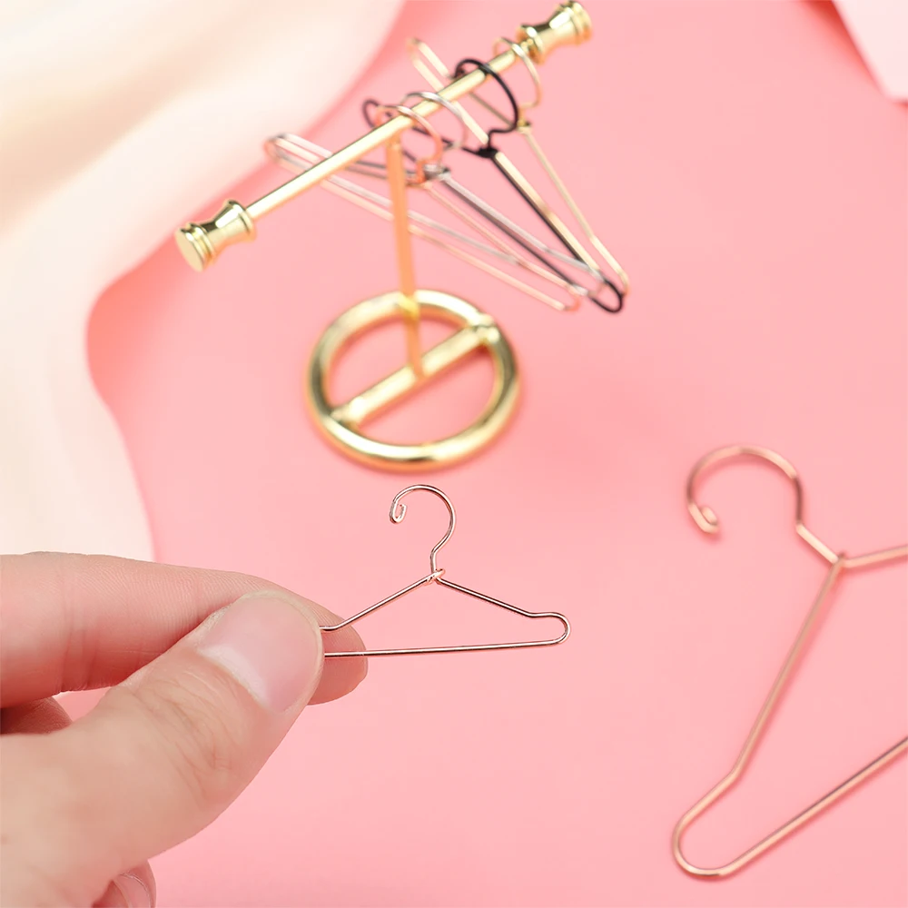 Metal Mini Hangers for Doll Clothes Organizer