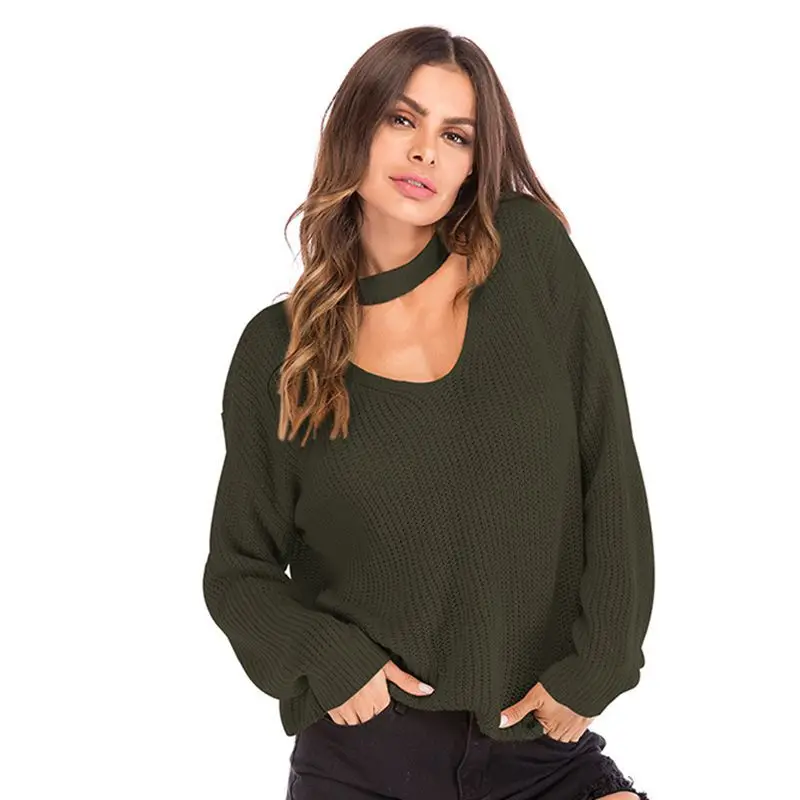 spring and autumn new sweater sweater women's wear neck V-neck loose sweater large size top sueter mujer invierno 2018 spring and autumn new sweater sweater women's wear neck V-neck loose sweater large size top sueter mujer invierno 2018