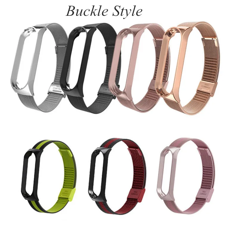  Mi band 4 3 Metal Strap Bracelet for Xiaomi Mi Band 3 4 Screwless Mi Band 4 3 bracelet MiBand Wrist - 33045910761