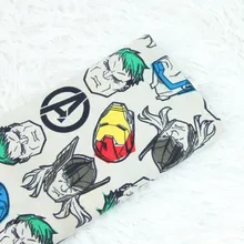 Полуметровая саржевая химическая мультяшная ткань для ручной работы, одежда, платье, Пижама, CR-218