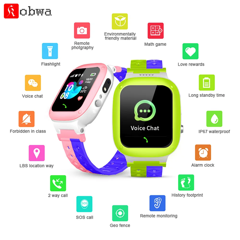

Multifunction Children Digital Smart Watch Touch Screen WIFI LBS Position Tracker Voice Camera Monitoring Phone For Kids Safety