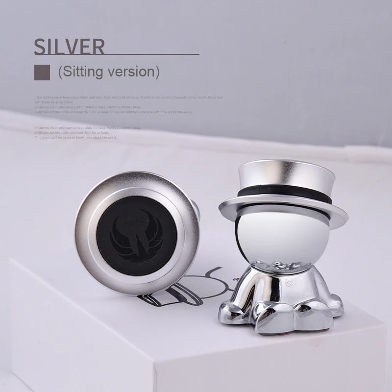 Sitting Silver Автомобильный нескользящий держатель для телефона приборная панель силиконовый чехол для телефона Mini Cooper S R50 R52 R53 R55 R56 R60 R61 F54 F55 F56 F60 аксессуары - Название цвета: Sitting Silver