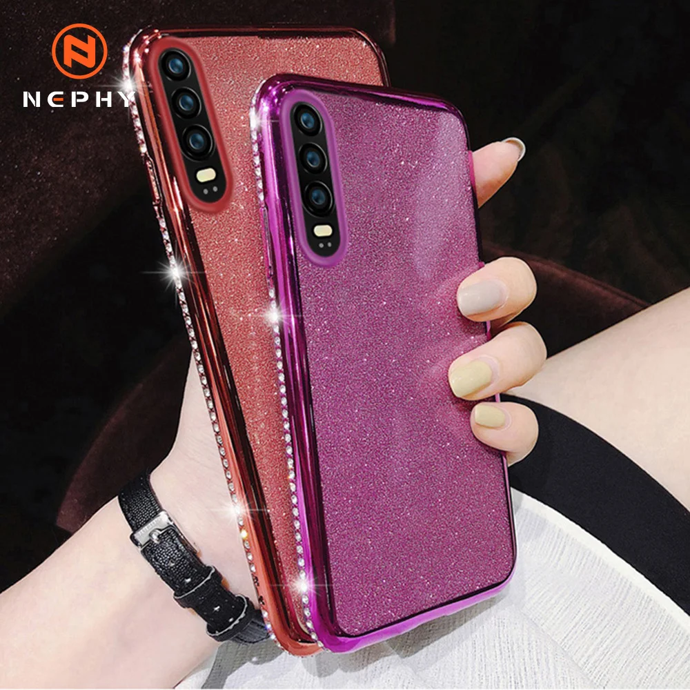 Роскошный Горный Хрусталь Чехол Для Huawei P10 P20 P30 P40 Lite E Mate 10 20 Pro X Honor 9 Play Nova 7i 2i 3e 4e