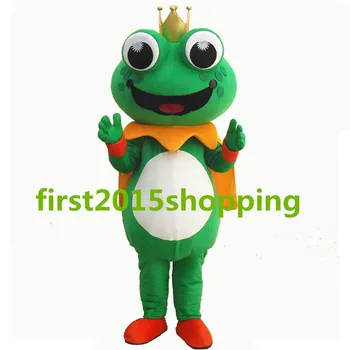 

New Frog Prince Mascot Costume Party Fancy Dress Cosplay Outfit Xmas Gift Adult Size Birthday Hallowen Unisex Gifts