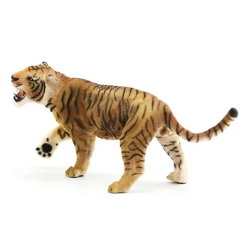 

14cm Roaring Tiger Animal Model Action Figures PVC Simulation Animal Toy Learning Educational Toys For Children Gifts