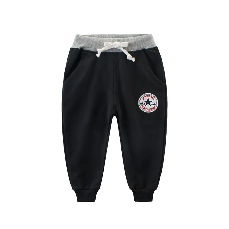 

Spring And Autumn CHILDREN'S Sport Pants Boys Trousers Young STUDENT'S Pants Pure Cotton Looped Pile Europe And America Children