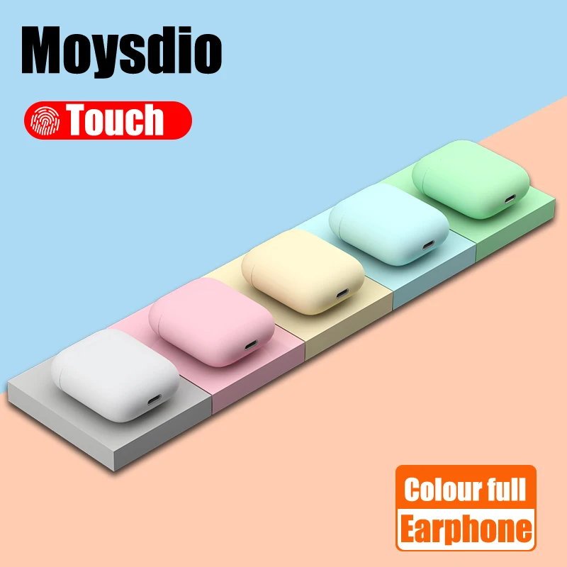 

i12 tws Bluetooth Earphone Wireless Earbuds auto connect Portable Earpieces Sport Headset music For all Smartphones