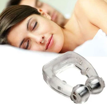 

Silicone Magnetic Anti Snore Stop Snoring Nose Clip Sleep Tray Sleeping Aid Apnea Guard Night Device with Case