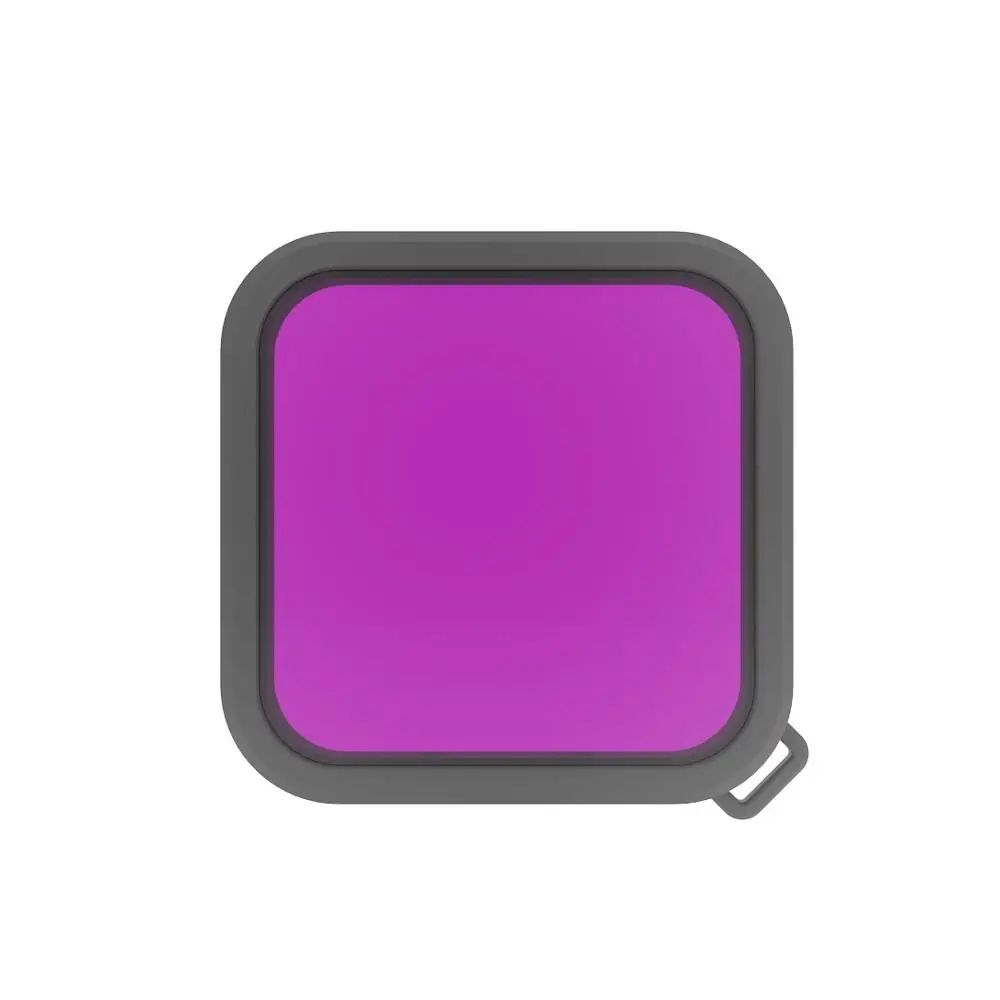 PULUZ корпус Дайвинг цветной фильтр объектива для DJI Osmo Action - Цвет: Пурпурный цвет