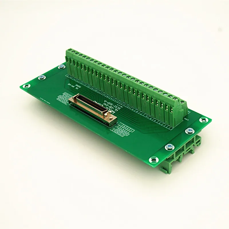 SCSI 50P MDR женский Breakout Board, SCSI терминальный модуль