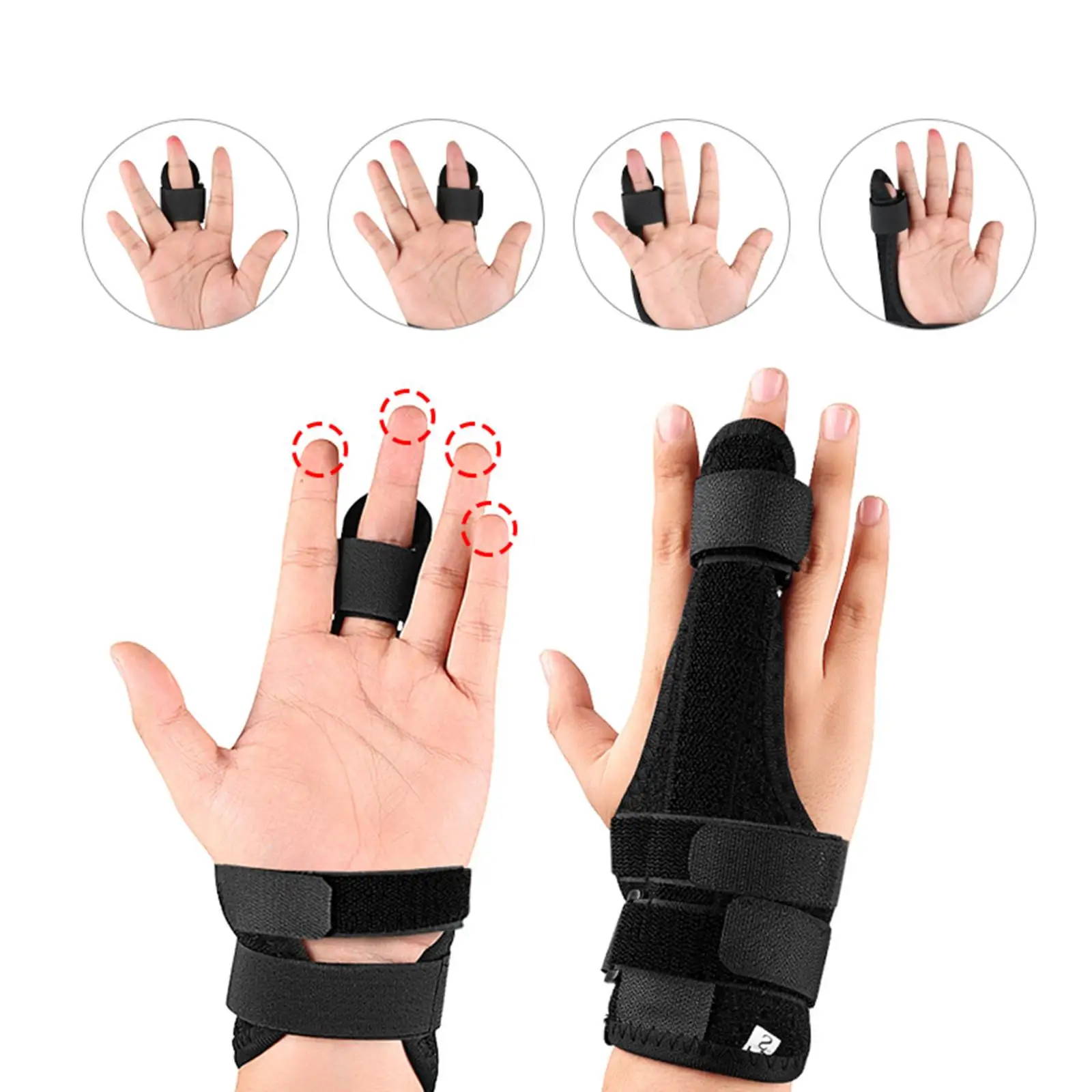 1x Finger Splint With Wrist Support Bracefinger Brace For Carpal