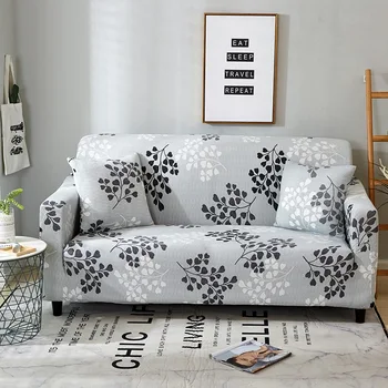 

Leaves Printed Sofa Cover For Living Room Stretch Elastic Sectional Sofa Cover Modern Couch Cover Sofa Chaise Cover Lounge Decor
