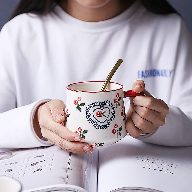 Oneisall керамические чашки и кружки дорожная кофейная кружка эмалированные чашки для молока и чая простые и необычные кружки кухонные инструменты подарки