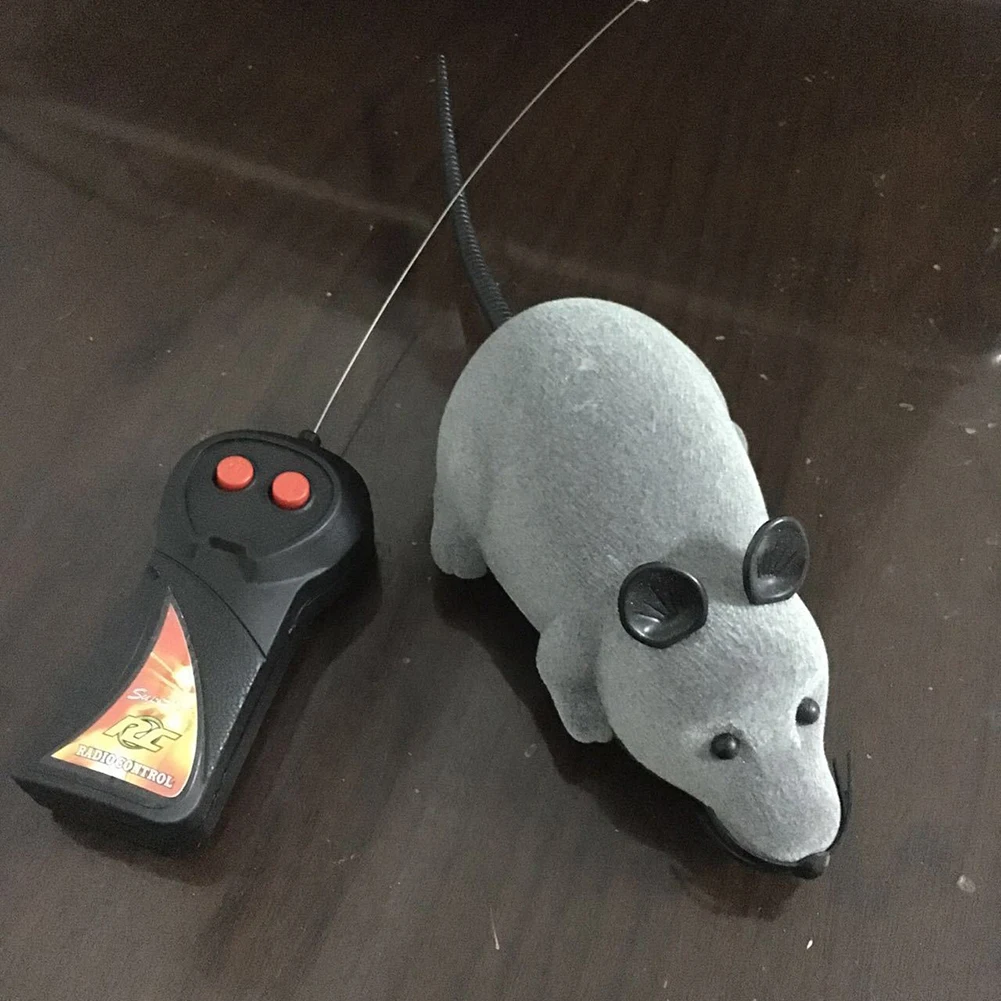 Забавные игрушки для кошек, игрушки для домашних животных, игрушки для домашних животных, реалистичные звуковые игрушки, забавные беспроводной пульт дистанционного управления, ложная мышь, плюшевая кукла, играющая игрушка