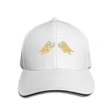 Классическая унисекс бейсболка Регулируемая ручная рисованная крылья надпись текст типография печать вышивка белый