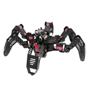 18 DOF Aluminium Hexapod Spiderbot Robot /Secondary Development Kit bionic spider Arduino programmable Education Robot