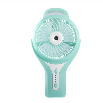

2020 DC Brushless Portable Handheld Adjustable Wind Two Mode Spraying Cooling Mist Humidifier USB Rechargeable Misting Fan