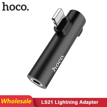 

HOCO LS21 34 pcs/Lots Wholesale For Lightning to 3.5mm Audio Adapter For iPhone 11 Pro Max XS Max XR 8 7 6S Plus OTG Adapter