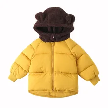 Новинка года, зимняя одежда из хлопка для малышей утепленное пуховое пальто детское осеннее пальто для хлеба модные пуховики для мальчиков и девочек теплое хлопковое пальто для малышей теплые стеганые парки