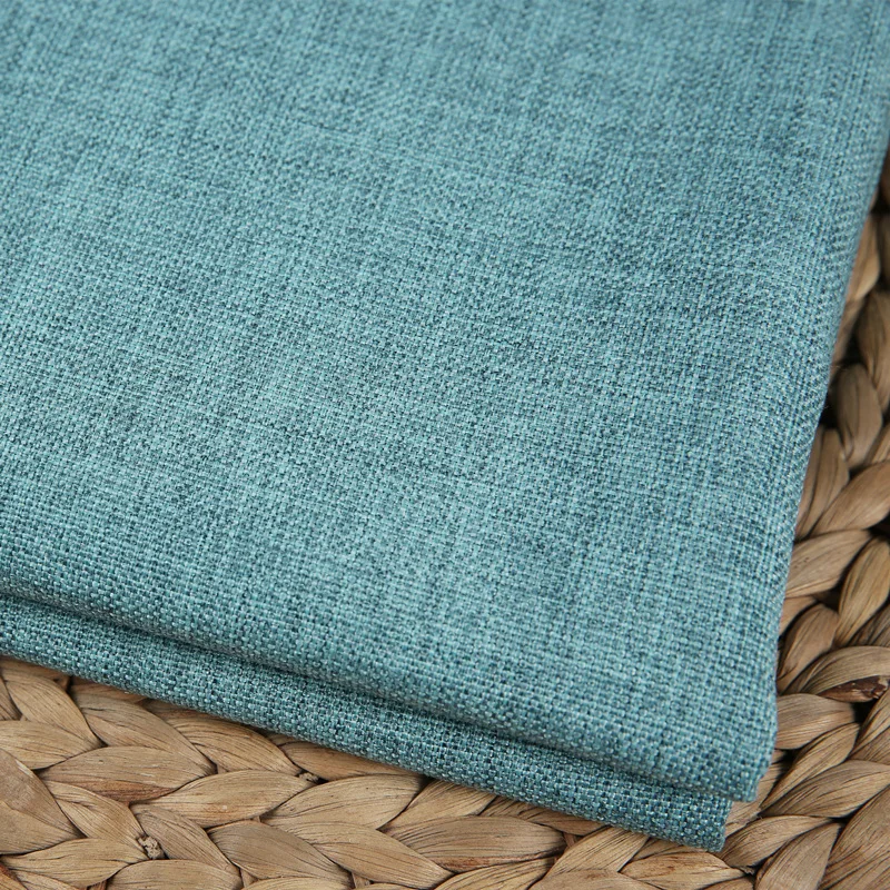 Sea blue Ширина 148 см качественная Мягкая Плотная ткань для дивана, льняная ткань, Обычная Скатерть, подушка, автомобильные Чехлы, чехлы, сделай сам - Цвет: Sea blue