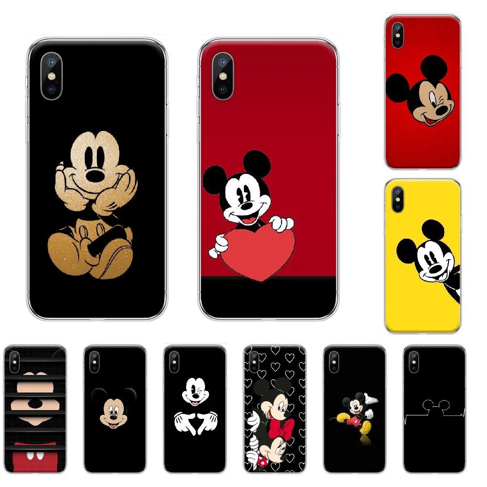 cartoon Mickey Mouse lovely cute Custom Photo Soft Phone Case For iphone 4 4s 5 5S SE 5C 6 6S 7 8 plus X XS XR 11 PRO MAX | Мобильные