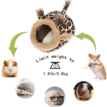 Pet Warm Bed Chinchilla Hedgehog Guinea Pig Bed Accessories Cage Toys Small Animal House Hamster Supplies Habitat Ferret Rat Nes 2