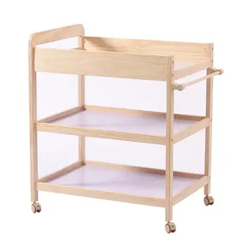 

[national Shunfeng] Baby Diaper Table Nursing Table Touches And Accepts Baby Bed Mobile Solid Wood