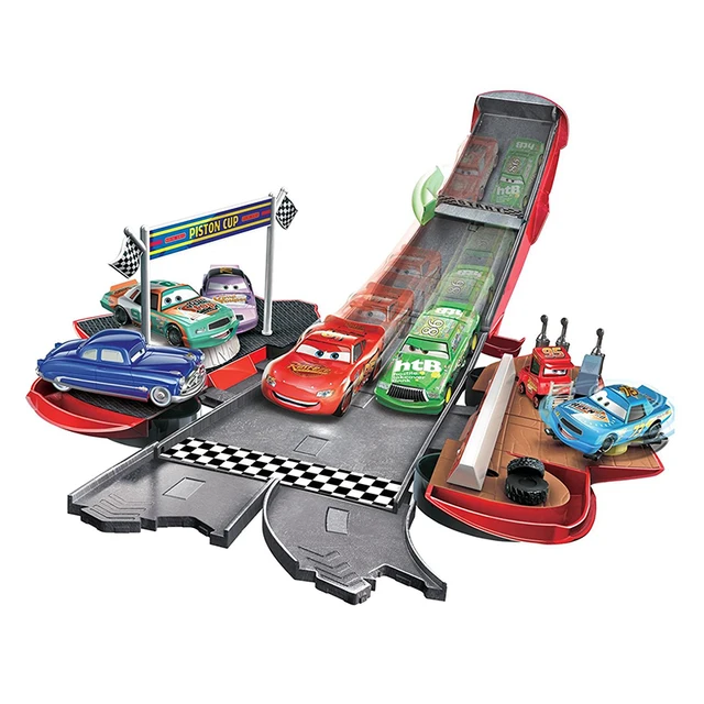 Original Disney Pixar Cars 3 Transforming Lightning McQueen Stunt Slide Track Toy Children Boy Birthday Gift DVF38 4