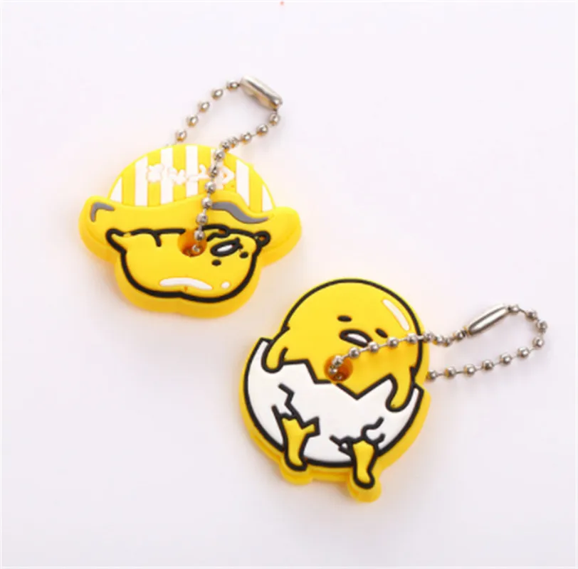 Key Holder Cartoon Silicone Protective key Case Cover For keys Cute Creative PVC Soft Keychain Ornament Pendant 2Pcs/set