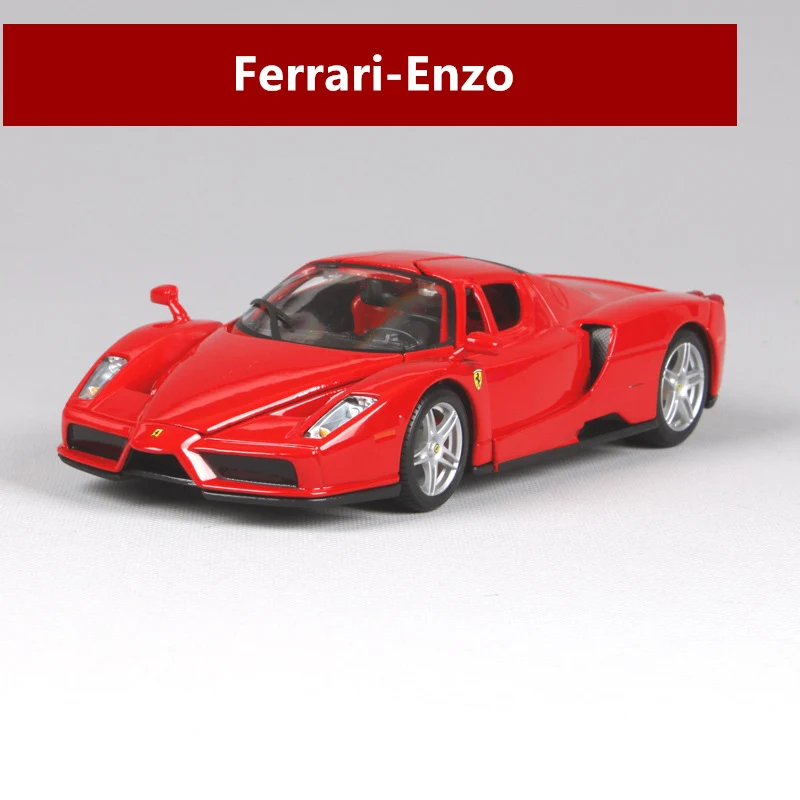 Bburago 1:24 Ferrari 458, красная модель автомобиля, литая под давлением металлическая модель, детская игрушка, подарок бойфренду, коллекция автомобилей из искусственного сплава - Цвет: ENZO