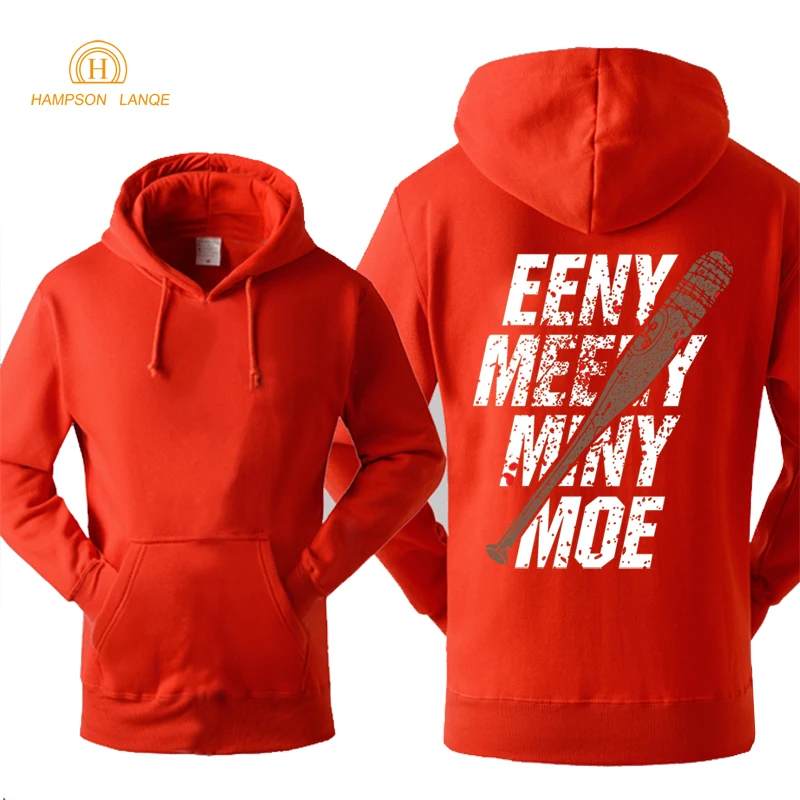 The Walking Dead Eeny Meeny Miny Moe Negan Lucille, мужские толстовки, осень, мужские толстовки в стиле хип-хоп, Брендовые куртки
