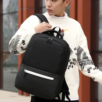 

New Style Thick Backpack Middle School Student Bag Casual Business Breathable Men's Travel Large Capacity Computer Backpack
