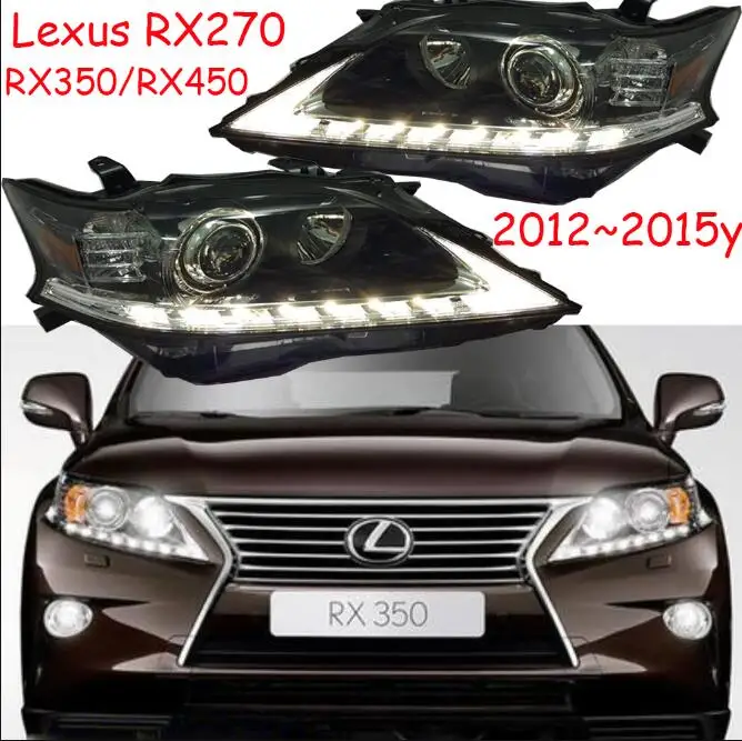 one set 2pcs Динамический светодиодный DRL 1 шт. 2012~ г. Автомобильный bupmer головной светильник forLexus RX270 RX350 RX450 головной светильник автомобильные аксессуары противотуманные фары rx350 - Цвет: one set 2pcs