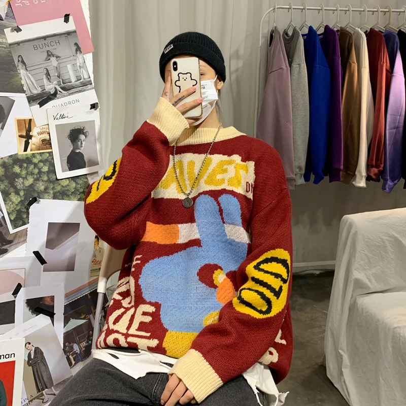 Best Price 2019 Winter Men's In Warm Woolen Pullover Leisure Cashmere Knitting Casual Sweater Red/blue/black Color Coats Plus Size S-2XL Best Price 2019 Winter Men's In Warm Woolen Pullover Leisure Cashmere Knitting Casual Sweater Red/blue/black Color Coats Plus Size S-2XL