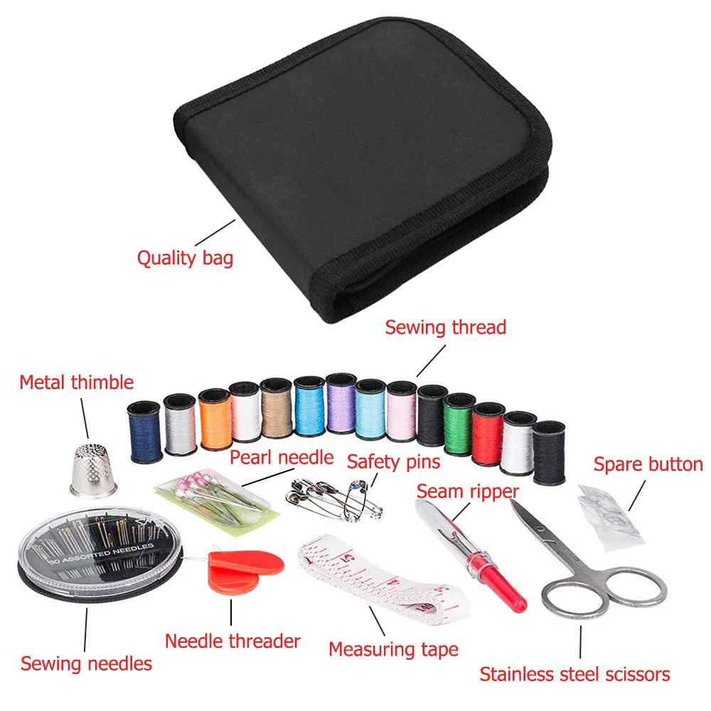 68pcs Sewing Box Set 42/68/100 шт. Швейные Наборы DIY Швейные коробка набор Портативный для упаковки крема для рук, лоскутное шитье, нить для вышивки, швейная Организатор аксессуары ванной комнаты - Цвет: 68pcs Sewing Box Set