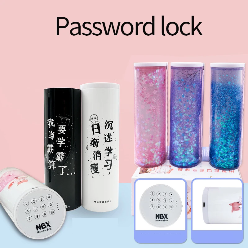 

Cute Pencil Box Password Multifunctional Pencil Box Pencil Cases Pencilcase for Boys Girls School Stationery Portable