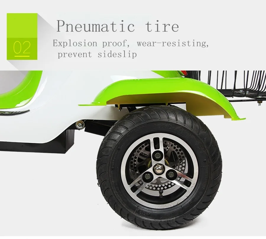 Electric Tricycle Bike Three Wheels Electric Scooters 6.5 Inch 48V 500W Portable 3 Wheel Electric Scooter Adults (15)