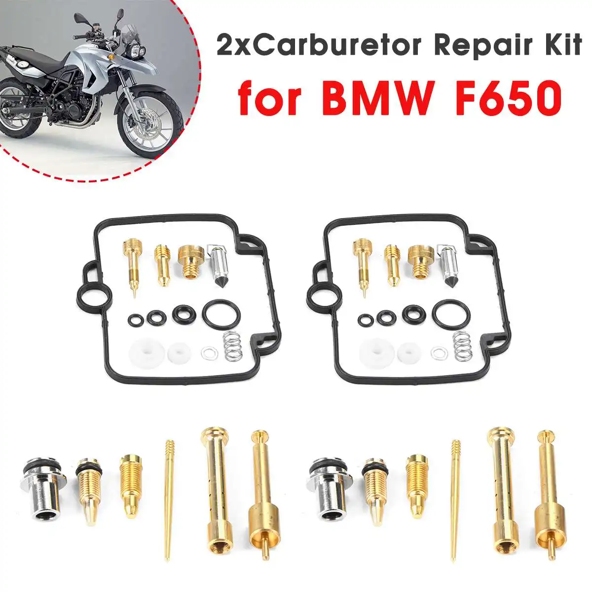 

for BMW F650 for Mikuni BST33 GS500E Carburetor Repair Rebuild Kit Replacement Auto Accessories