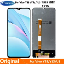 

Original Display For Vivo Y19 1915 Y5S 2019 LCD Display Touch Screen Digitizer With Frame Vivo U3 V1941A V1941T LCD Glass Screen