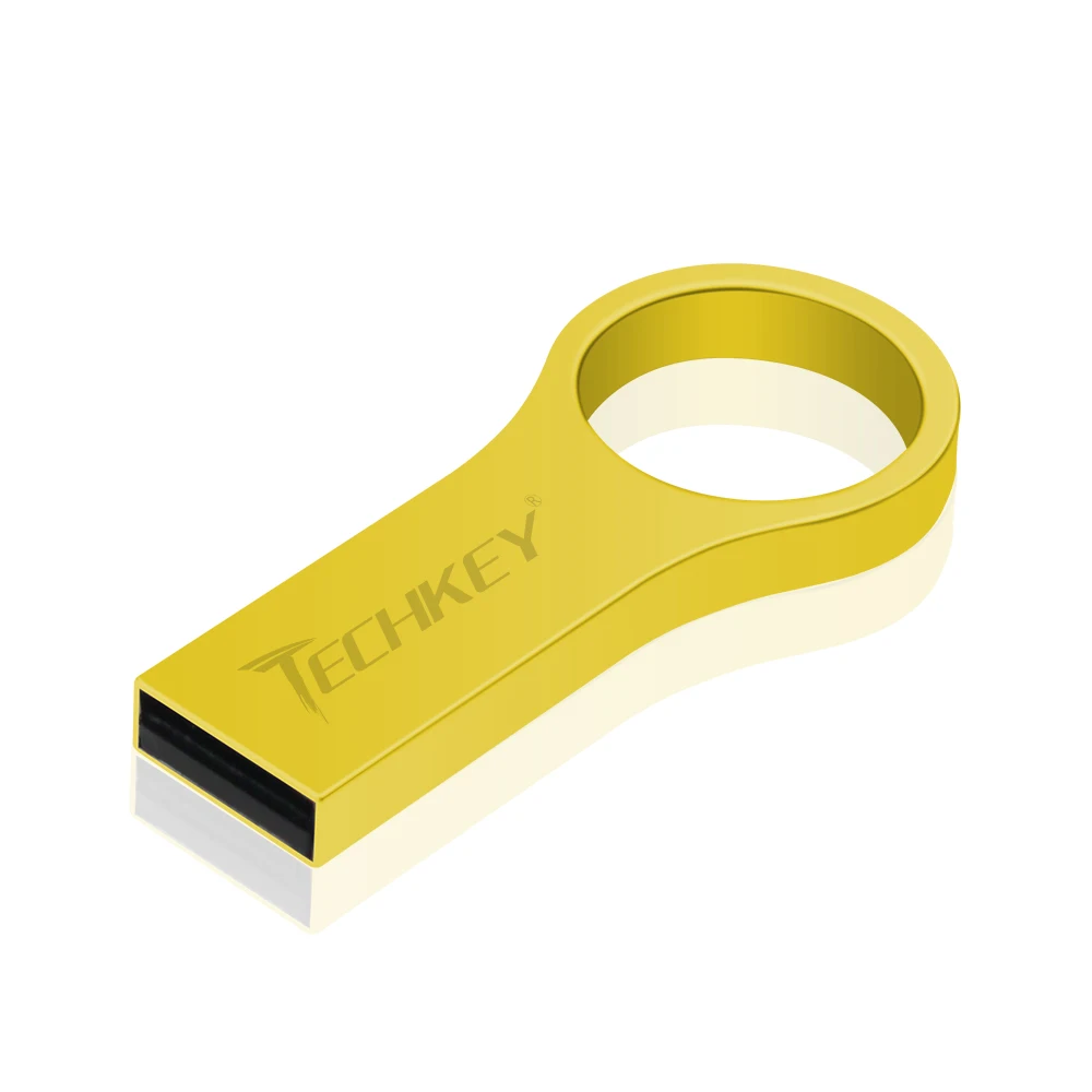 usb флеш-накопитель 64 ГБ 32 ГБ TECHKEY pen drive 16 Гб флешка Водонепроницаемый Серебряный u-диск memoria cel 8 ГБ 4 ГБ usb флешка подарок